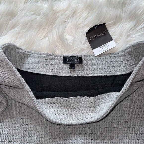 Topshop Cotton Off the Shoulder Dress - Picture 3 of 5